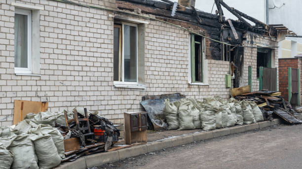Professional Fire Damage Removal technician working in Glen Gardner, NJ